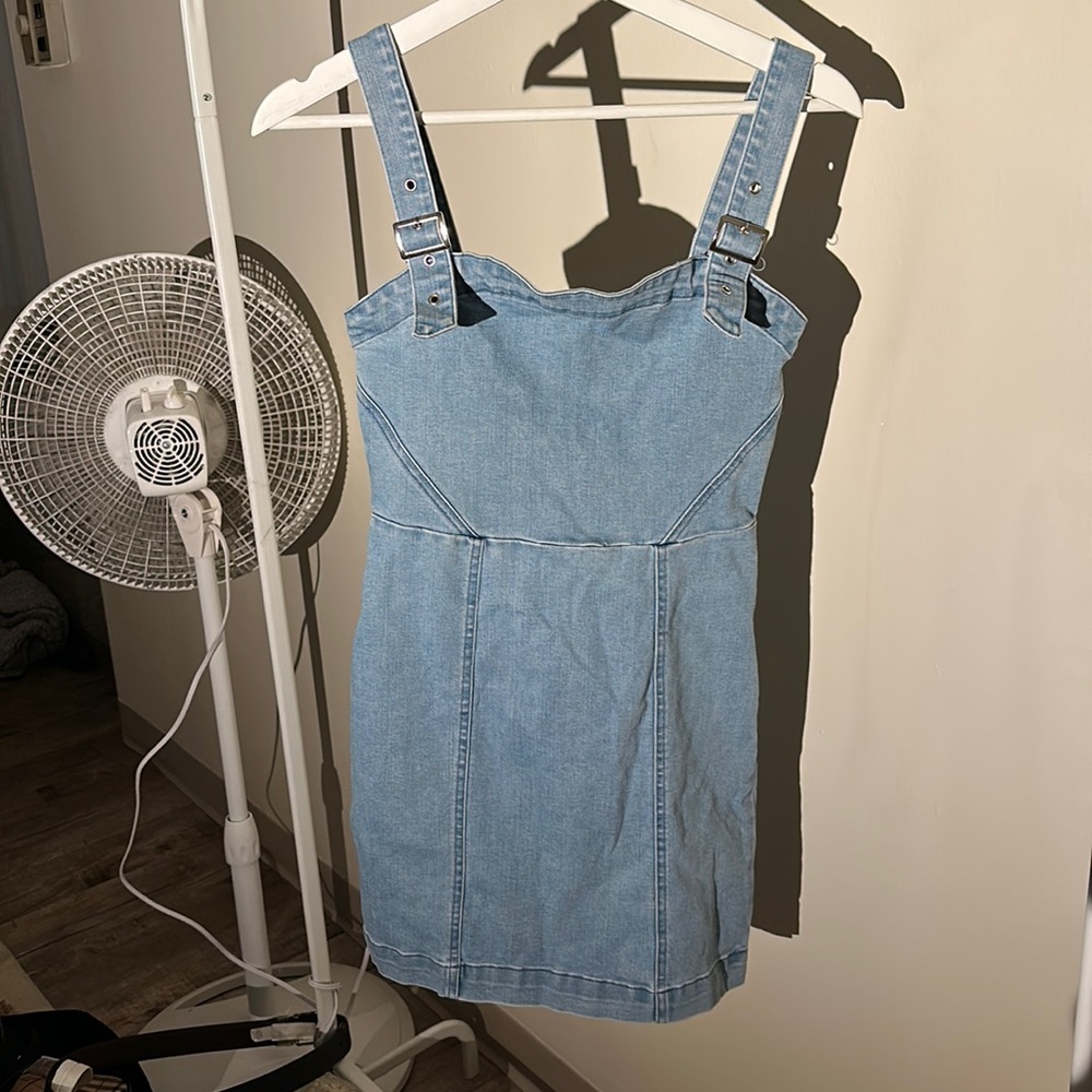 midi jean dress